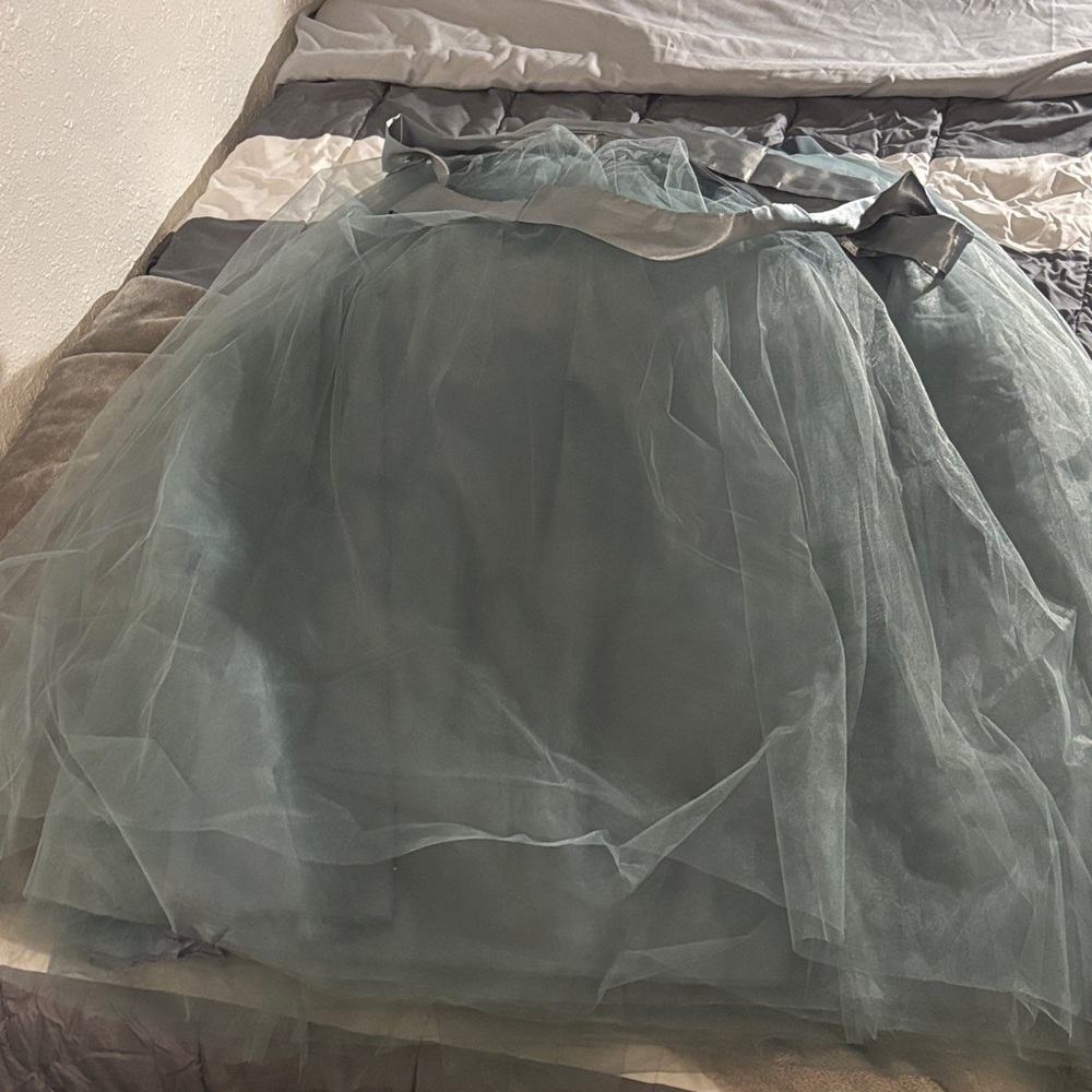 Elegant Blue Tulle Skirt